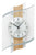 AMS F5520Q Wanduhr Sonoma/Aluminium • Facettiertes Mineralglas • Quarzwerk