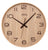 AMS F5522 Wanduhr Natur • Funkwerk • Holzgehäuse mit Mineralglas
