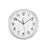 AMS Funk-Wanduhr F5525 Wanduhr Silber • Funkwerk mit Mineralglas • Gebürstetes Aluminiumgehäuse