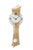 AMS W7425 Wanduhr Buche • Quarz-Pendelwerk • Mineralglas