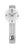 AMS W7275 Wanduhr Silber • Quarz-Pendelwerk • Mineralglas