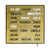 AMS T1241 Tisch- und Wanduhr Messing Antik • Wortuhr mit LED-Anzeige • Netzbetrieb 220V