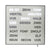 AMS T1245 Wanduhr Aluminium • Wortuhr mit LED-Anzeige • Netz- und Wandbetrieb