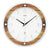 AMS F5565 Wanduhr Braun • Funkwerk • Aufgelegte Zahlen