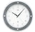 AMS Funk-Wanduhr F5566 Wanduhr Grau • Funkwerk • Aufgelegte Zahlen