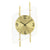AMS F5583 Wanduhr Messing • Funkwerk • Mineralglas Raute