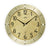 AMS Funk-Wanduhr F5591 Wanduhr Messingantik • Facettiertes Mineralglas • Funkwerk
