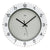 AMS Funk-Wanduhr F5594 Wanduhr Hellgrau • Funkwerk • Mineralglas bedruckt