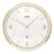 AMS F5609 Wanduhr Silber • Funkwerk • Gewölbtes Mineralglas
