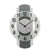 AMS F5618 Wanduhr Anthrazit • Funkwerk • Holzgehäuse mit Aluminium-Auflage