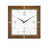 AMS F5834 Wanduhr Nussbaum • Funkwerk • Mineralglas mit Golddekor