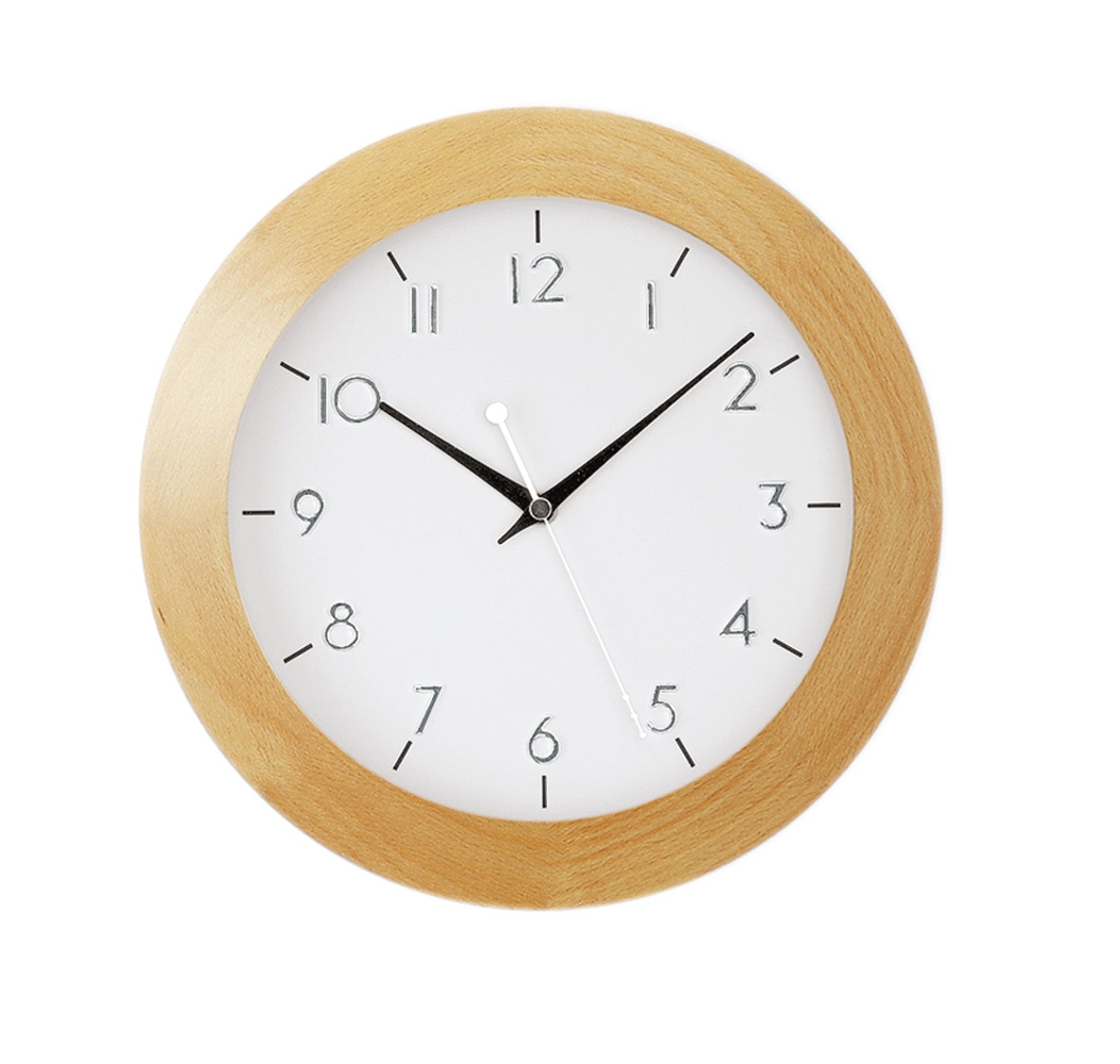AMS F5836 Wanduhr Buche • Funkwerk • Mineralglas