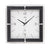 AMS Funk-Wanduhr F5855 Wanduhr Schwarz • Funkwerk mit Mineralglas • Carbon-Applikation