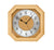 AMS Funk-Wanduhr F5864/18 Wanduhr Buche • Massivholzgehäuse • Aluminium-Zahlenring