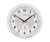 AMS Funk-Wanduhr F5945 Wanduhr Silber • Funkwerk • Mineralglas