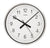 AMS F5949Q Wanduhr Silber • Geschliffenes Aluminiumgehäuse • Mineralglas