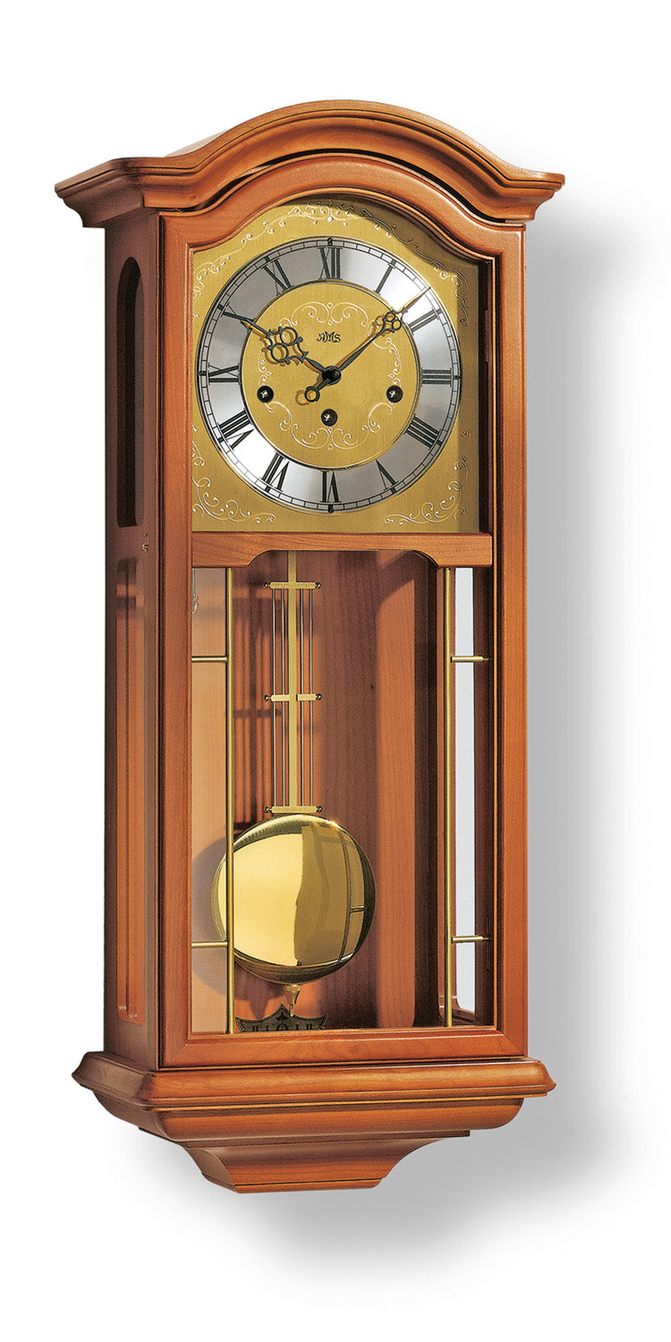 AMS Regulator R2651/9 Wanduhr Kirschbaum • Westminster Schlagwerk • Mondphase