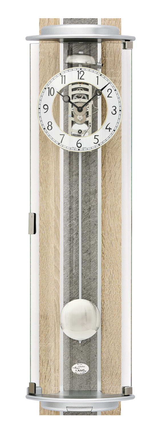 AMS Regulator R2715 Wanduhr Sonoma-Eiche • 8-Tage-Schlagwerk • Mineralglas