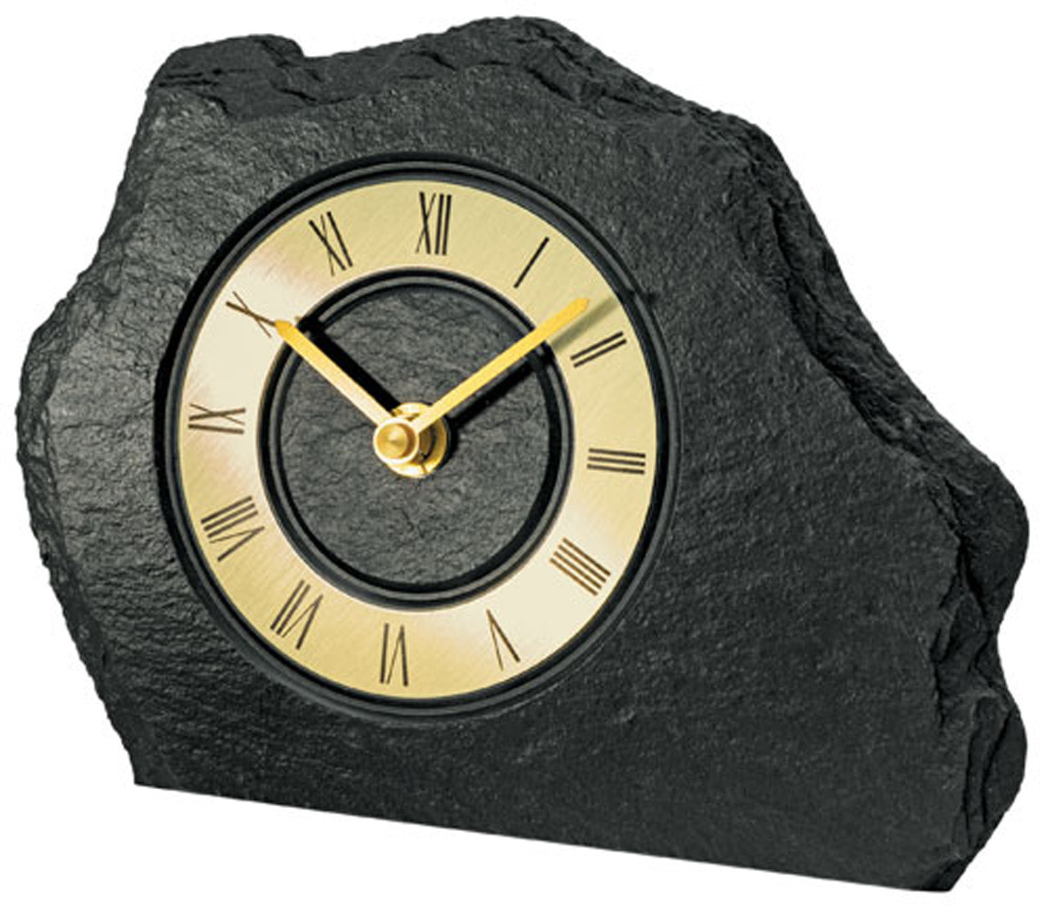 AMS T1105 Tischuhr Gold • Quarzwerk • Aluminium-Zahlenring
