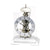 AMS T1186 Tischuhr Silber • 14-Tage-Schlagwerk • Mineralglas