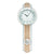 AMS F5305 Wanduhr Sonoma-Holzeinlage • Funk-Pendelwerk • Facettiertes Mineralglas