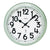 AMS F5510 Wanduhr Mint/Chrom • Funkwerk • Mineralglas