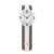 AMS W7231 Wanduhr Anthrazit/Silber • Quarz-Pendelwerk • Holzgehäuse