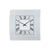 AMS W9338 Wanduhr Schwarz • Geschwungenes Mineralglas • Quarzwerk