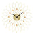 AMS W9609 Wanduhr Gold • Quarzwerk • Metallgehäuse