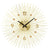 AMS W9611 Wanduhr Gold • Metallgehäuse • Quarzwerk