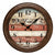 AMS W9619 Wanduhr Braun Antik • Quarzwerk • Mineralglas