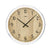 AMS W9631 Wanduhr Sonoma-Eiche • Quarzwerk • Aluminium-Frontreif mit Mineralglas