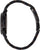 Pulsera de mujer, vista lateral con correa de eslabones de madera negra y pulsadores en la caja