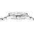 Herrenarmbanduhr: Edelstahlgehäuse mit geriffelter Lünette und Krone