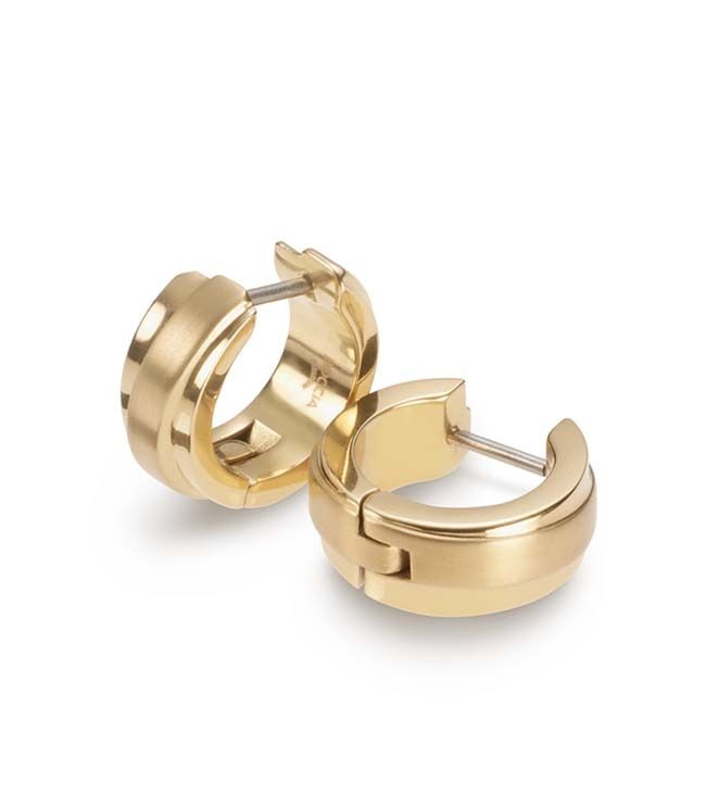 Boccia Titanium 0560-05 Aros Oro Amarillo • Titanio puro chapado en oro amarillo • Ligeros e hipoalergénicos