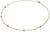 Collar de cadena Boccia con eslabones dorados y adornos redondos de colores