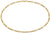 Collar dorado con cadena de eslabones finos