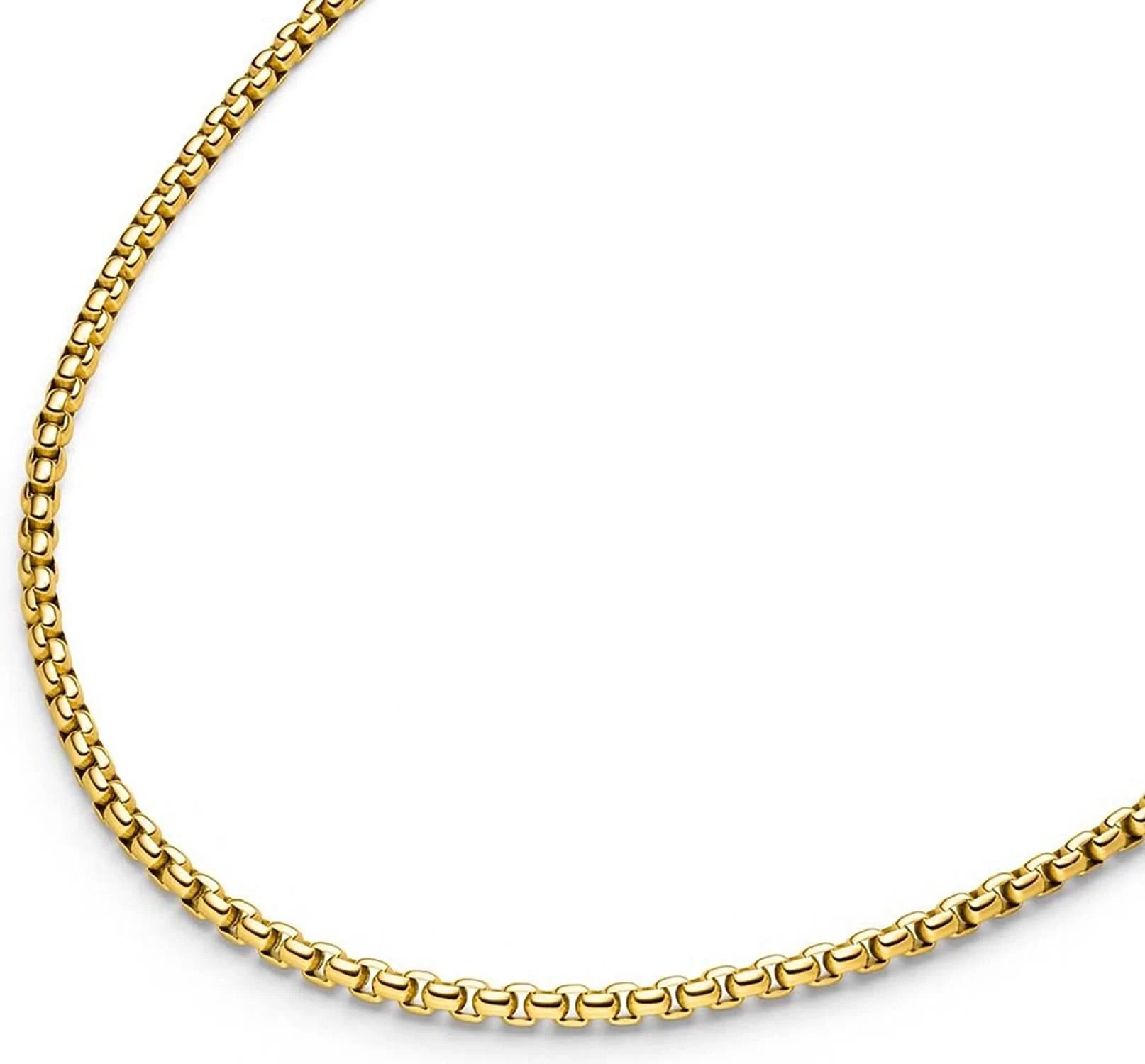 Collar chapado en oro con eslabones venecianos