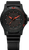 Reloj Traser P66 para hombre con caja negra, marcadores de esfera rojos y correa de caucho