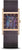 Bering Reloj de Mujer: correa de malla oscura, esfera violeta, bisel dorado