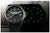 Reloj de pulsera para hombre con esfera negra, bisel metálico y correa de tela negra