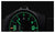Pulsera de hombre Traser, marcadores luminosos en verde/naranja sobre esfera negra