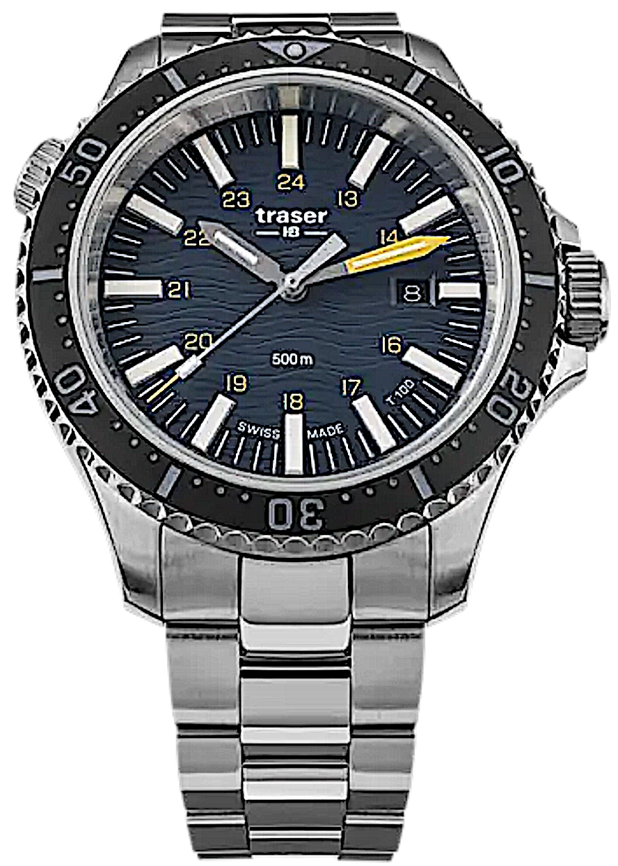 Zegarek męski Traser P67 Diver T100 Blue 109372 • Trigalight • 50 bar
