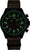 Reloj Traser P67 Officer Pro: aspecto negro, indicadores luminosos verdes, correa marrón