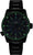 Reloj Traser para hombre con correa de metal negra, esfera en modo nocturno con marcadores verdes