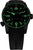 Reloj Traser P68 Pathfinder con correa negra, esfera negra e índices luminosos verdes