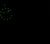 Vista parcial de marcadores luminosos en esfera oscura, área de manecillas del reloj en la imagen