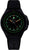 Pulsera de hombre, esfera negra con marcadores Trigalight luminiscentes verdes