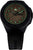 Pulsera de hombre con caja oscura, esfera beige e índices luminosos verdes