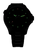 Reloj de buceo para hombre con esfera negra e índices luminiscentes verdes